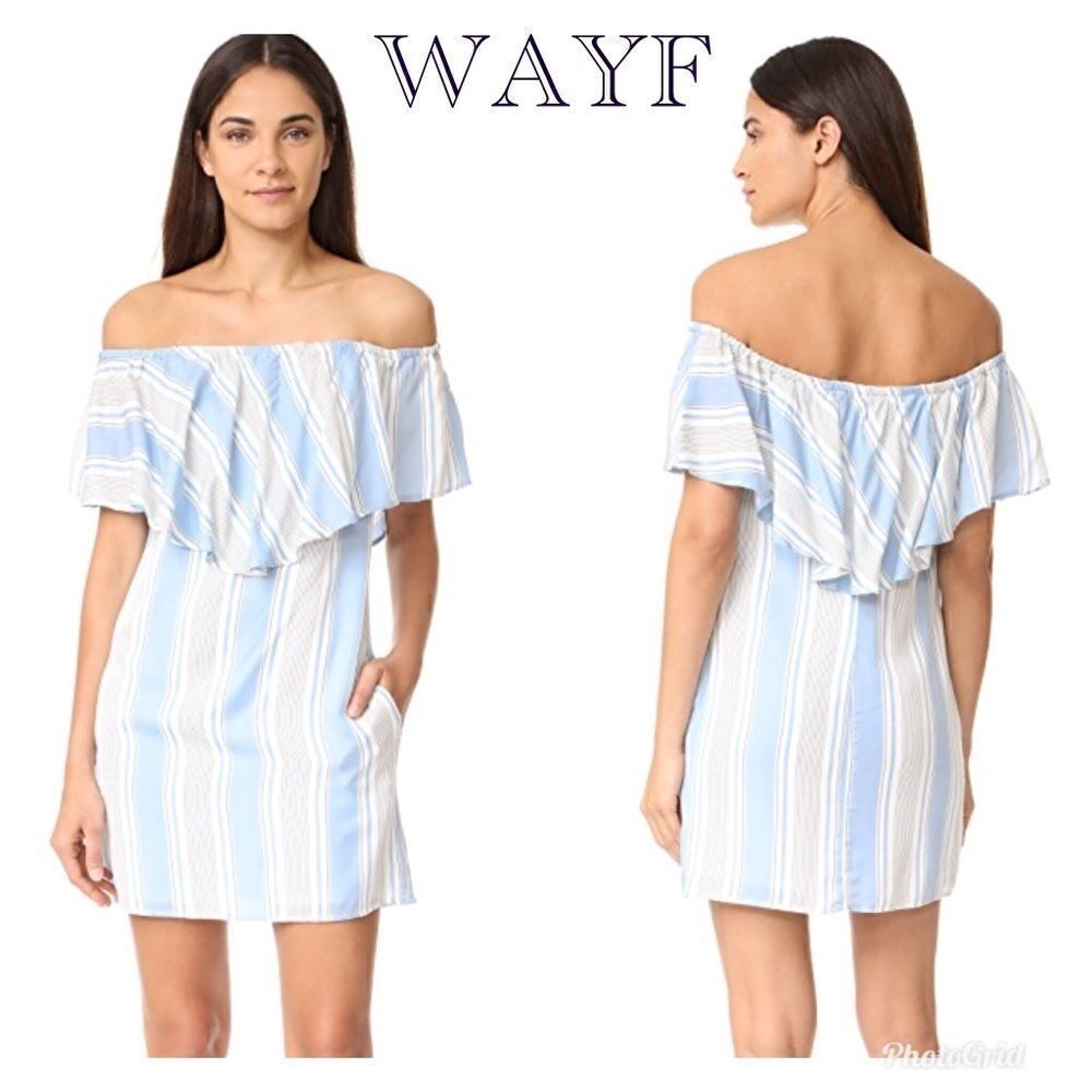 WAYF off the shoulder dress. NWOT